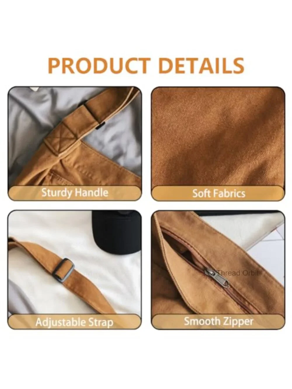 Canvas Messenger Bag Tote Crossbody Shoulder Bag with Pockets for Women Men